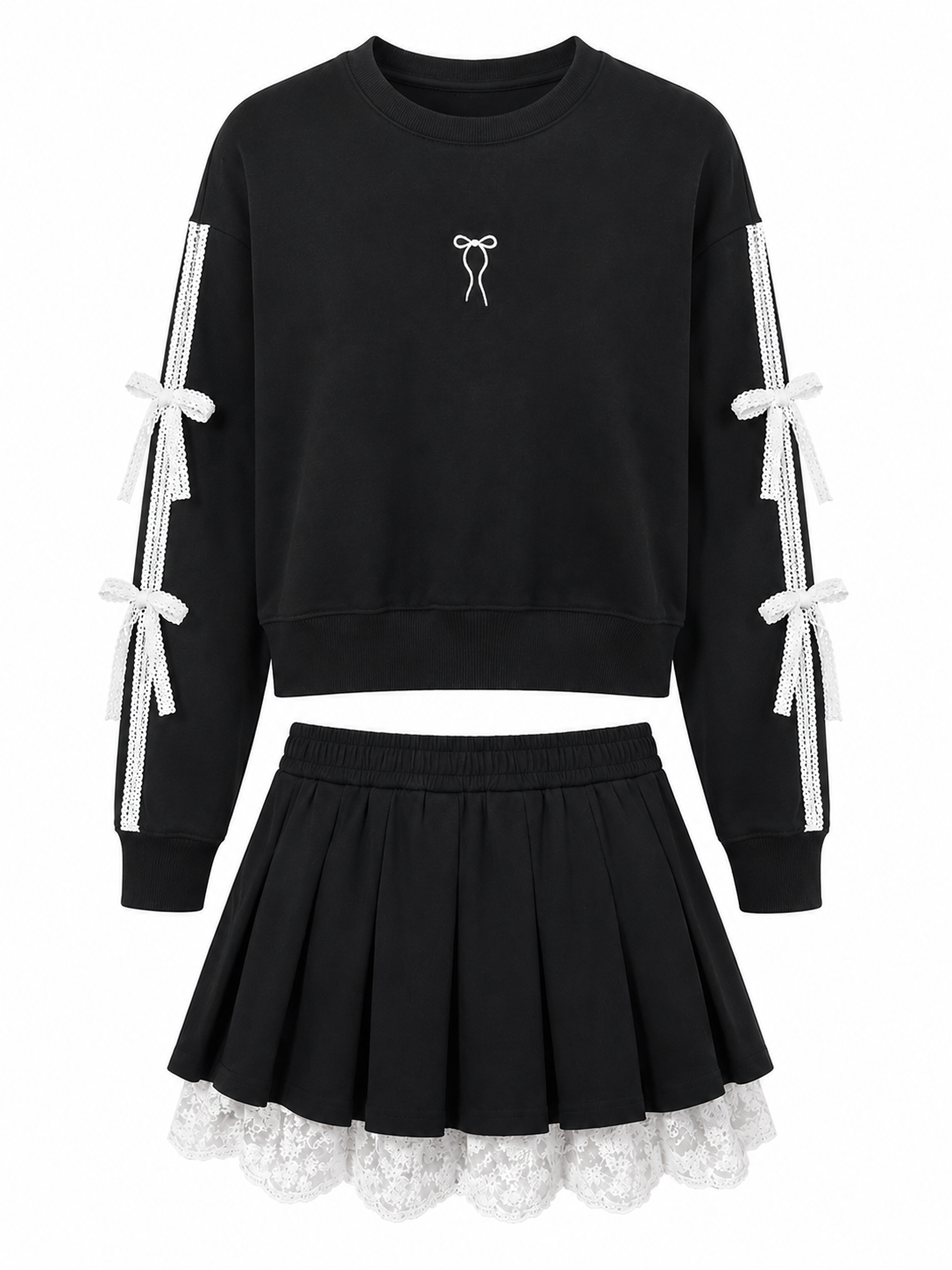 Coordinato felpa & gonna
