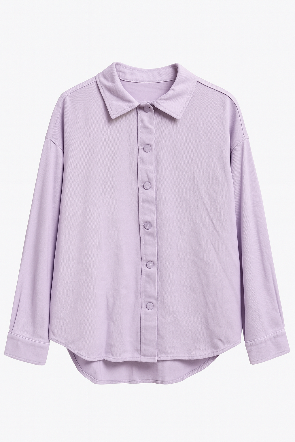 Camicia in denim lilla
