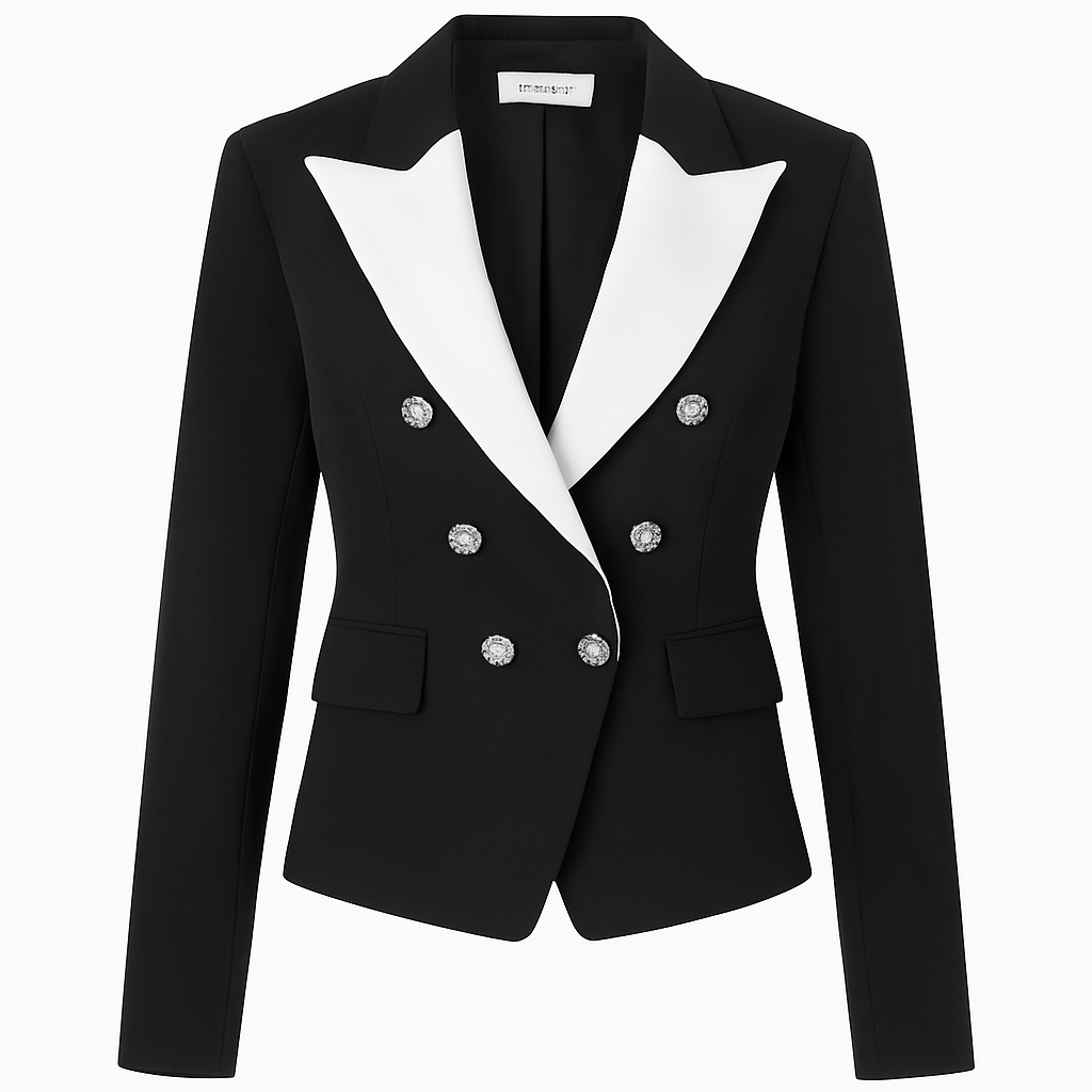 Blazer bottone gioiello