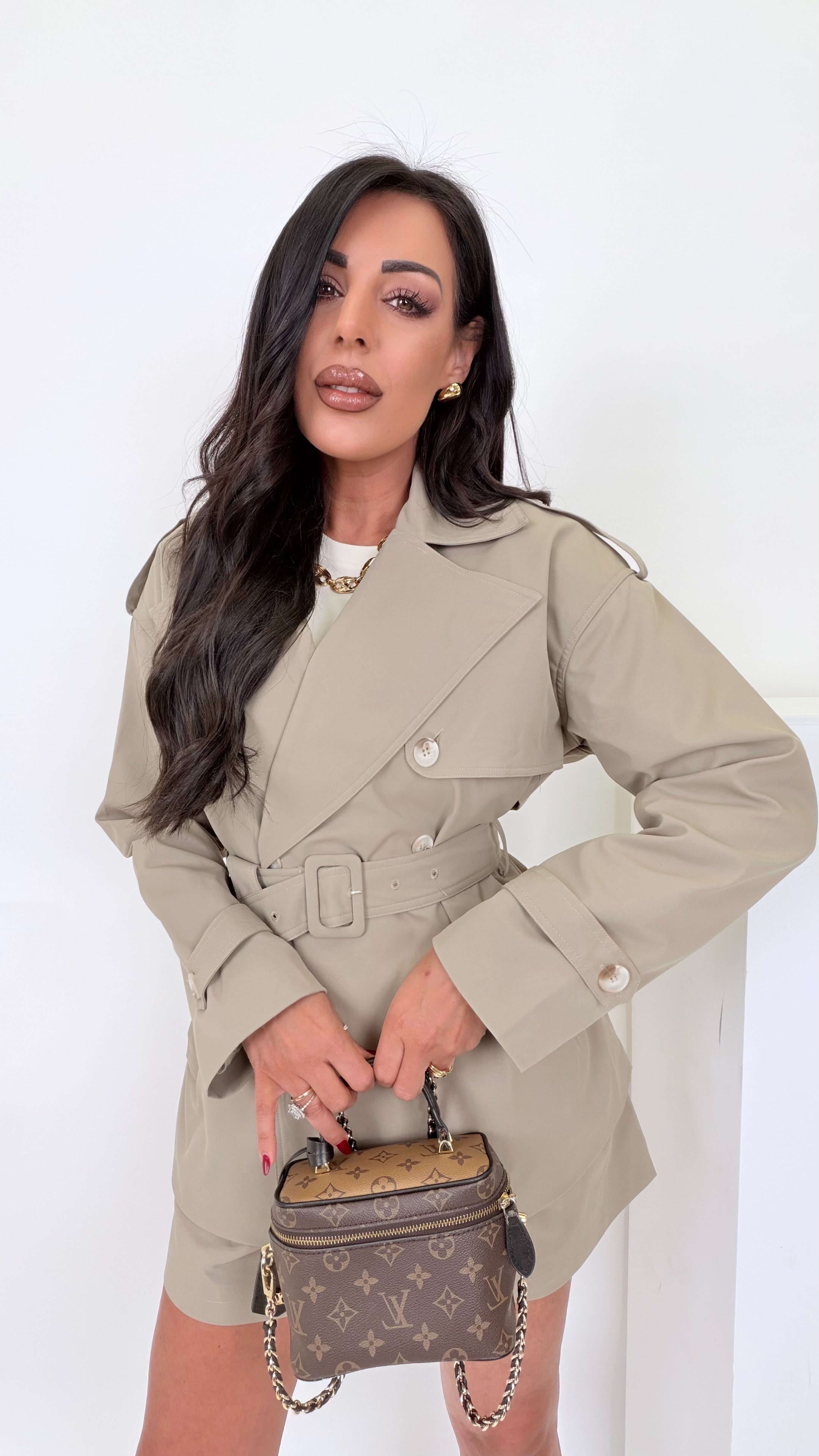 Trench corto + cintura