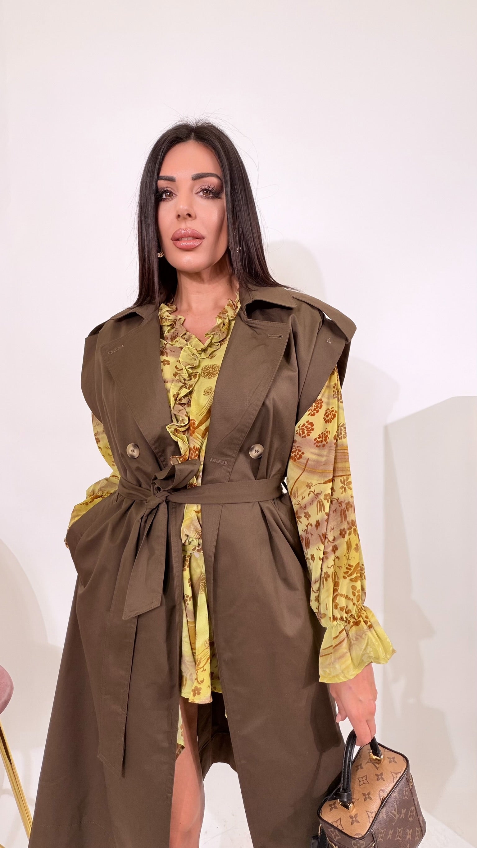 Trench lungo verde