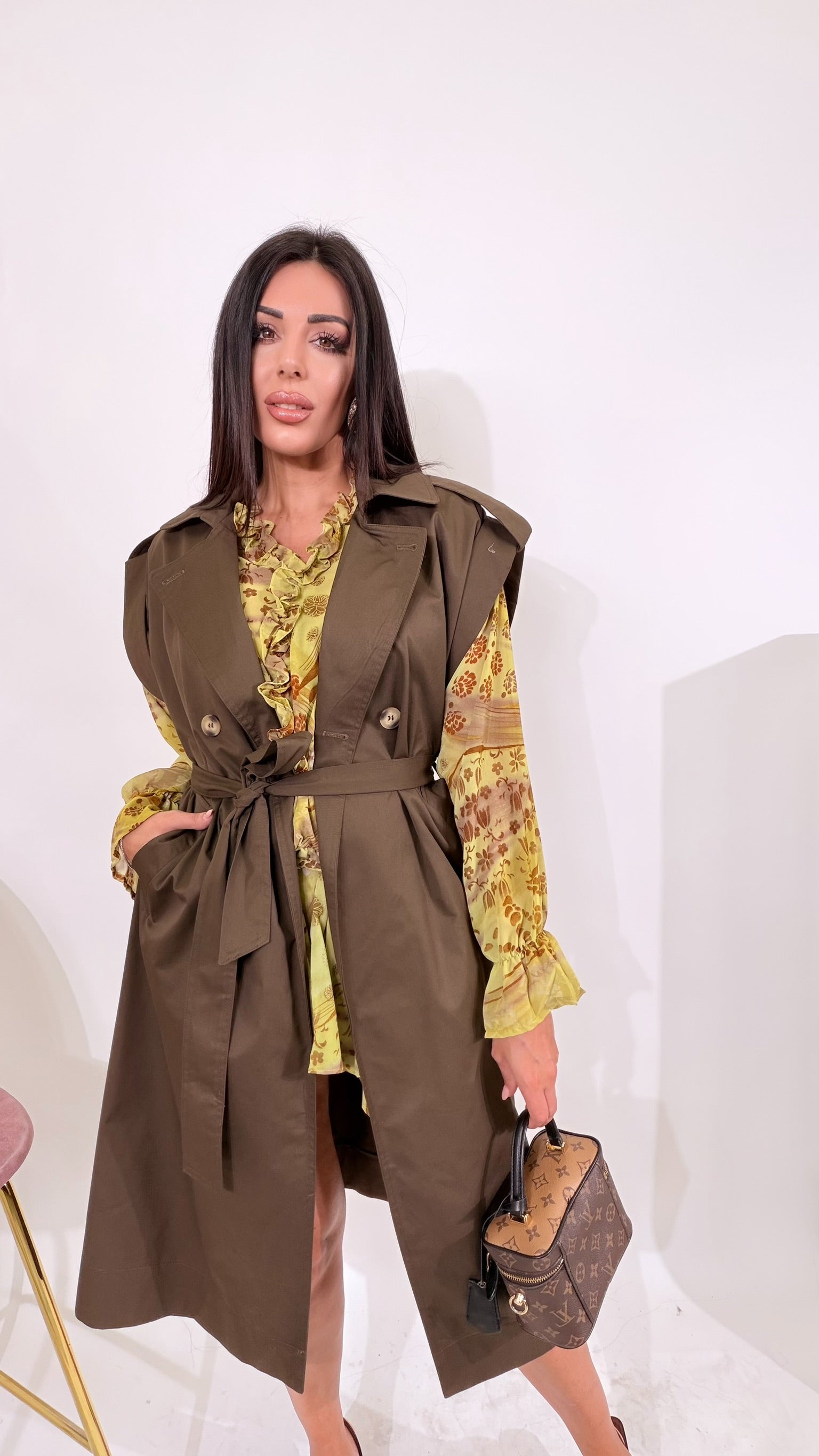 Trench lungo verde