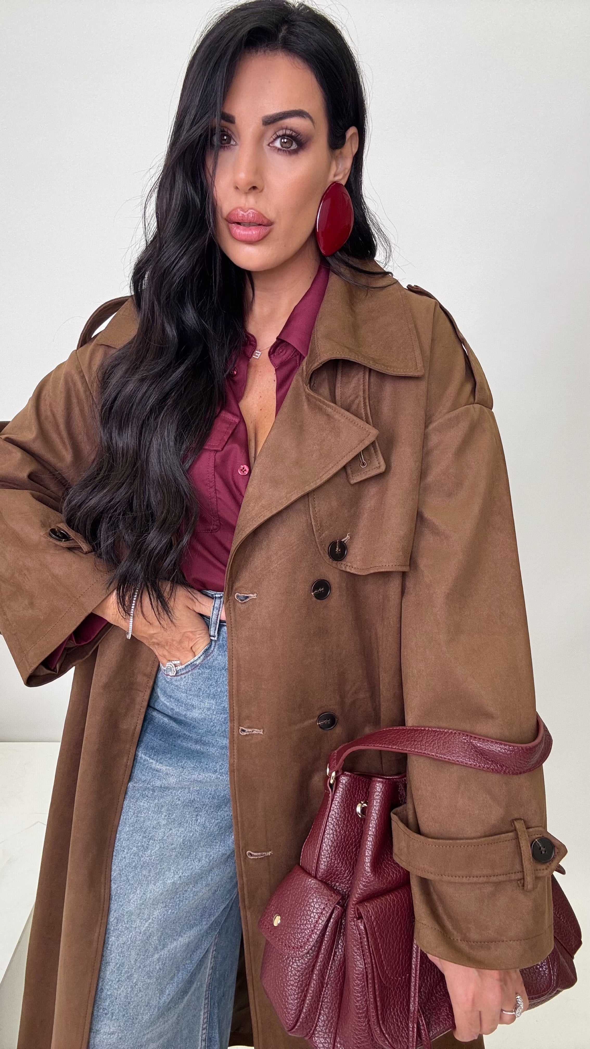 Trench renna Choco