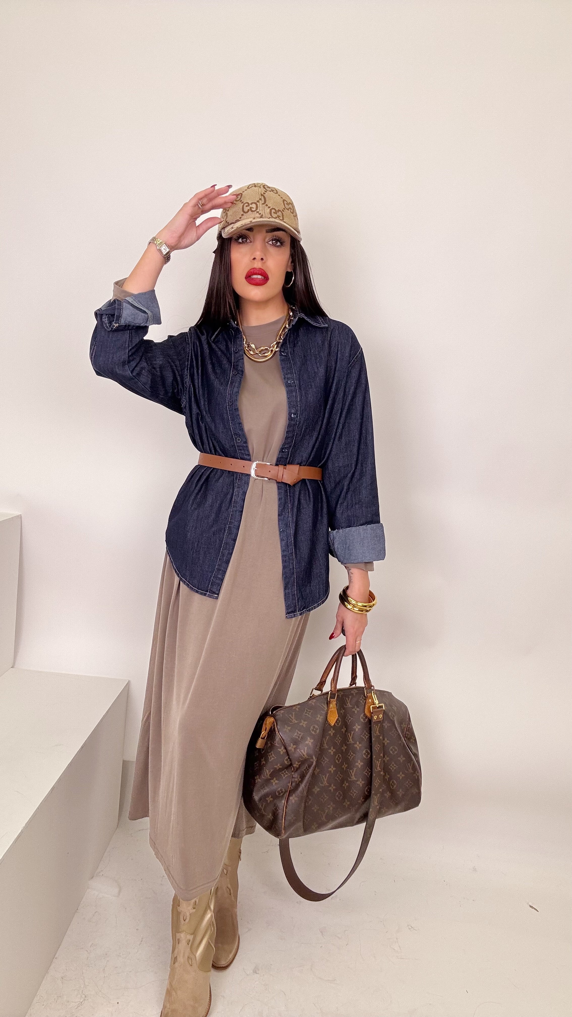 Camicia denim blue