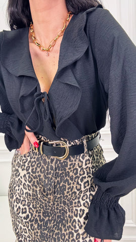 Camicia rouches