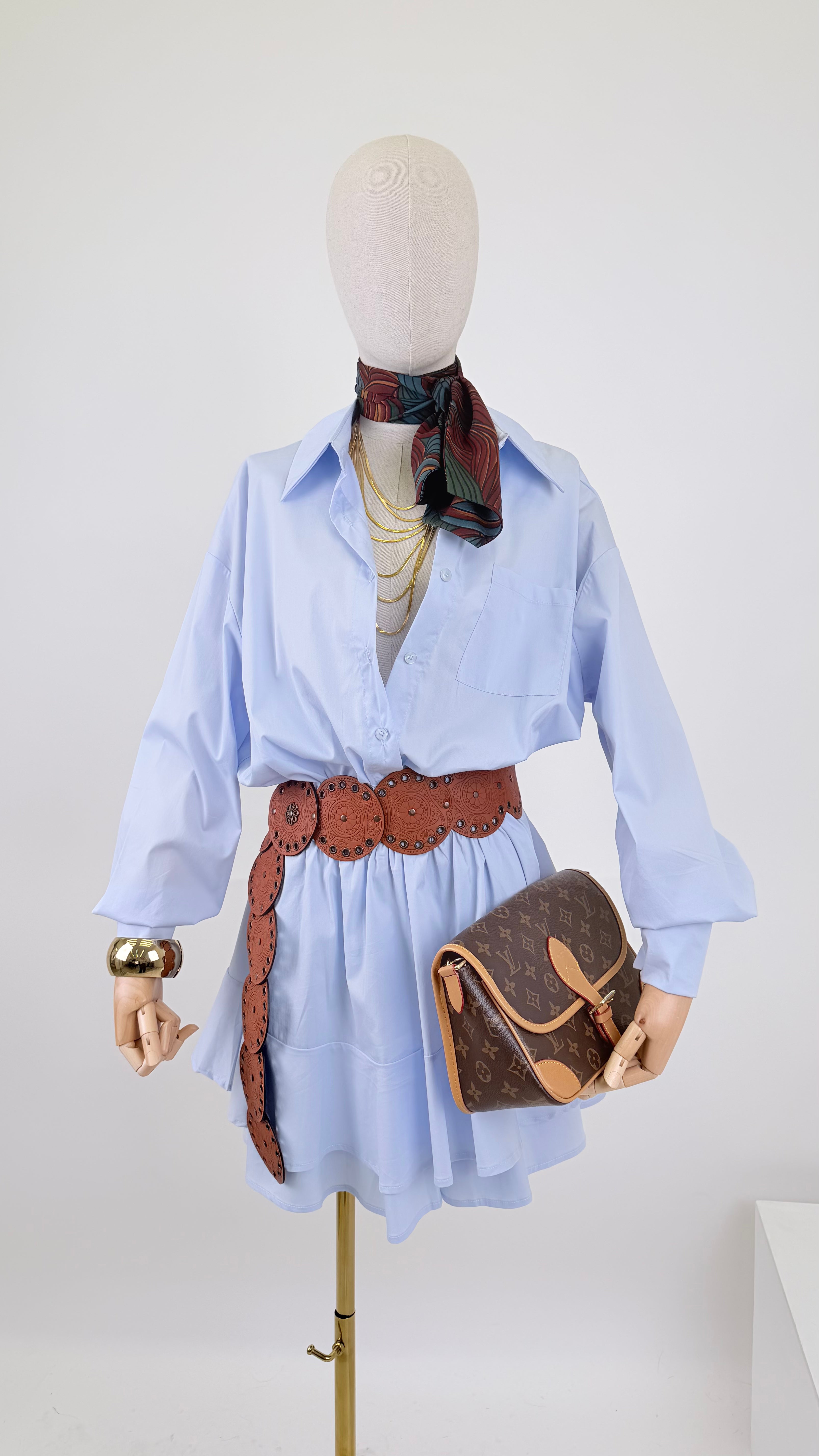 Abitino camicia cielo