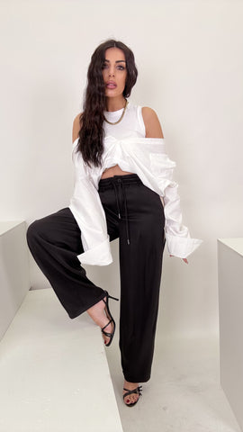 Pantalone jogger classy nero