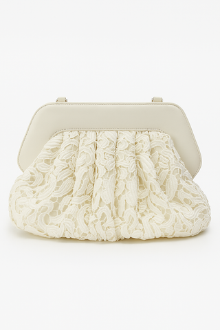 Pochette white pizzo
