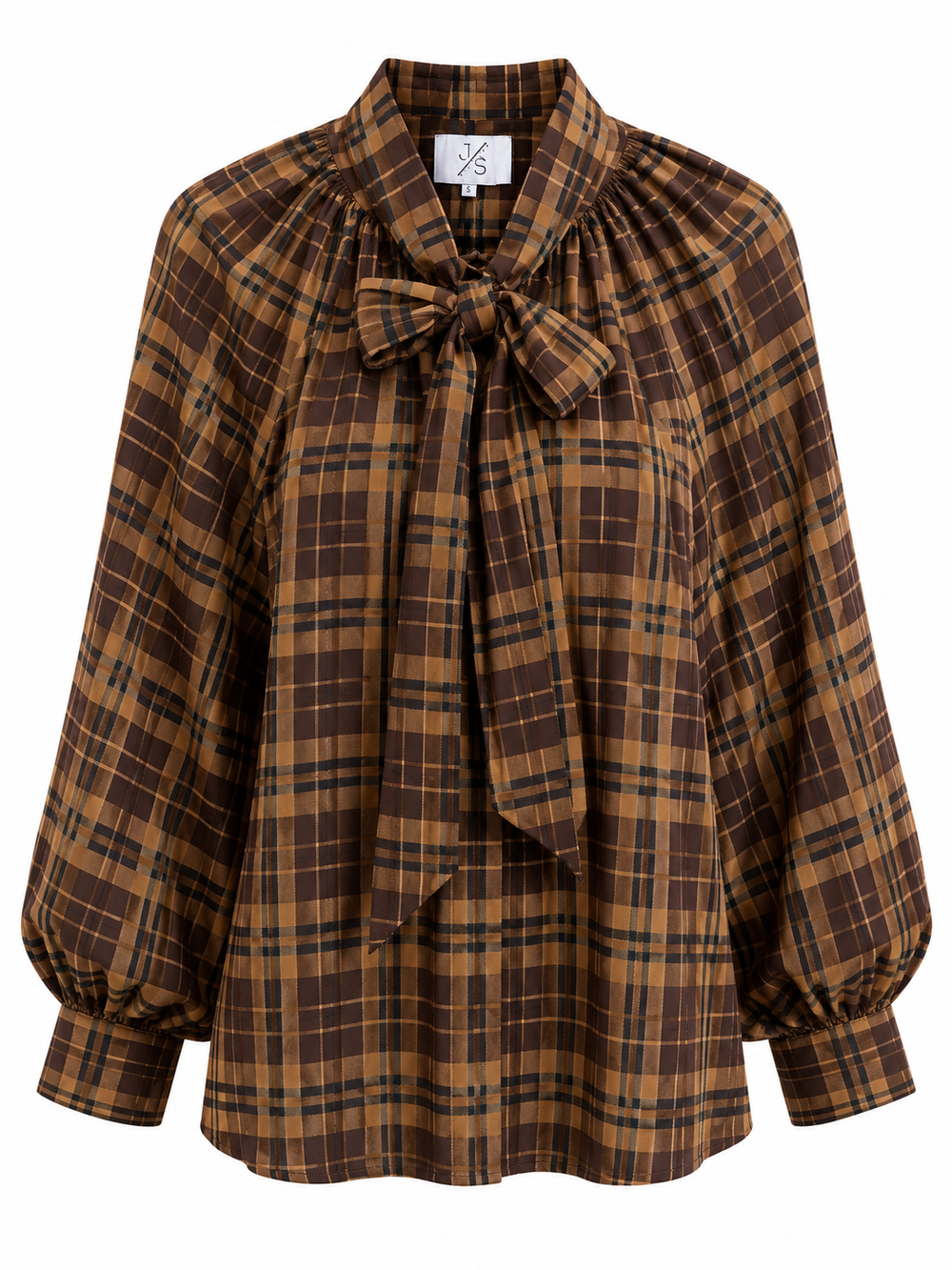 Camicia quadri con fiocco
