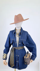 Maxi camicia blue denim