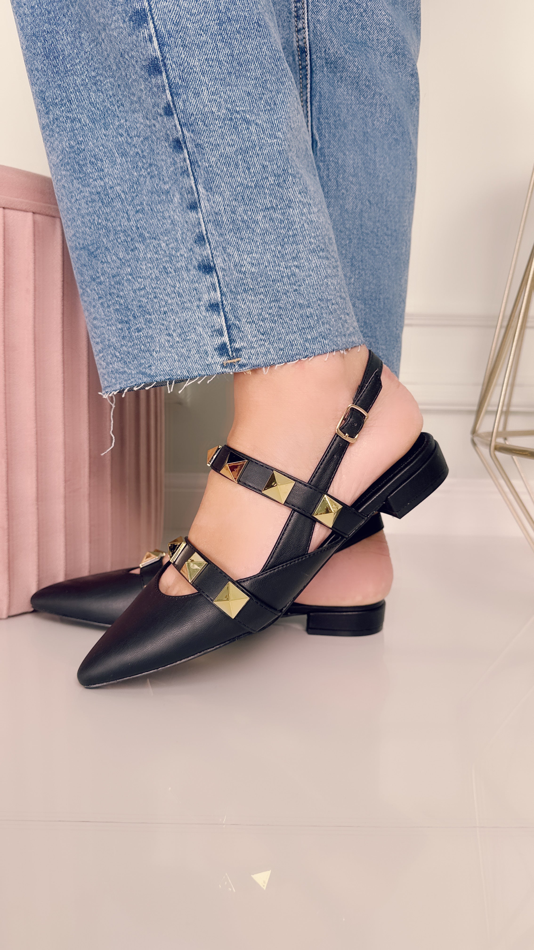 Ballerina borchie oro 821