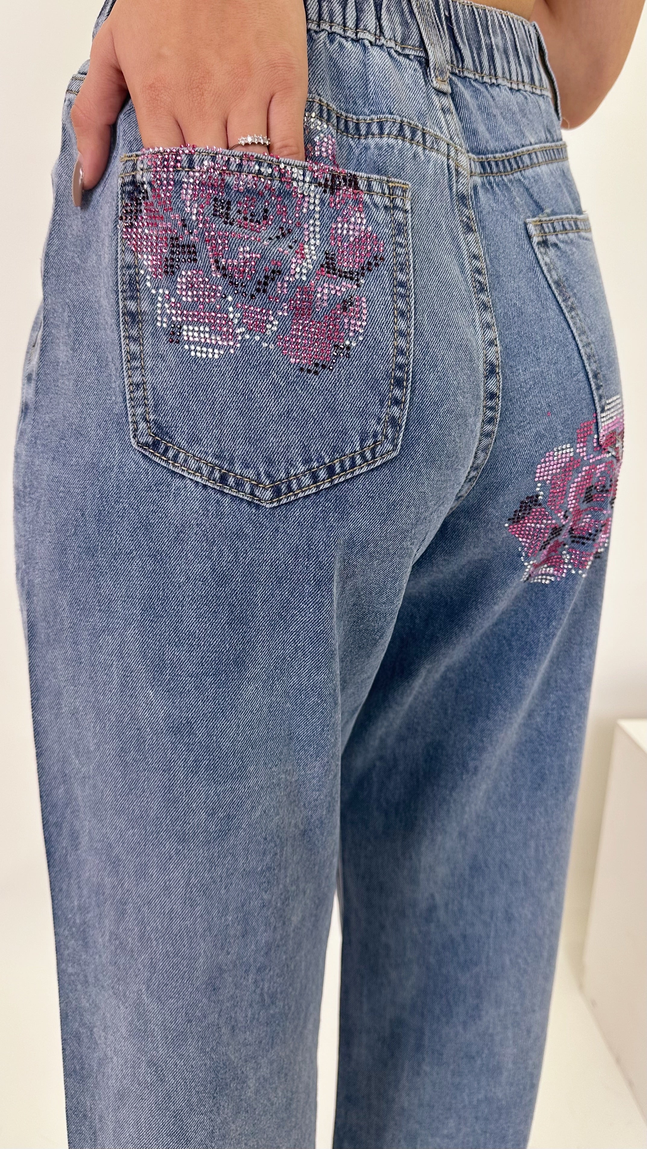 Denim rose brillante