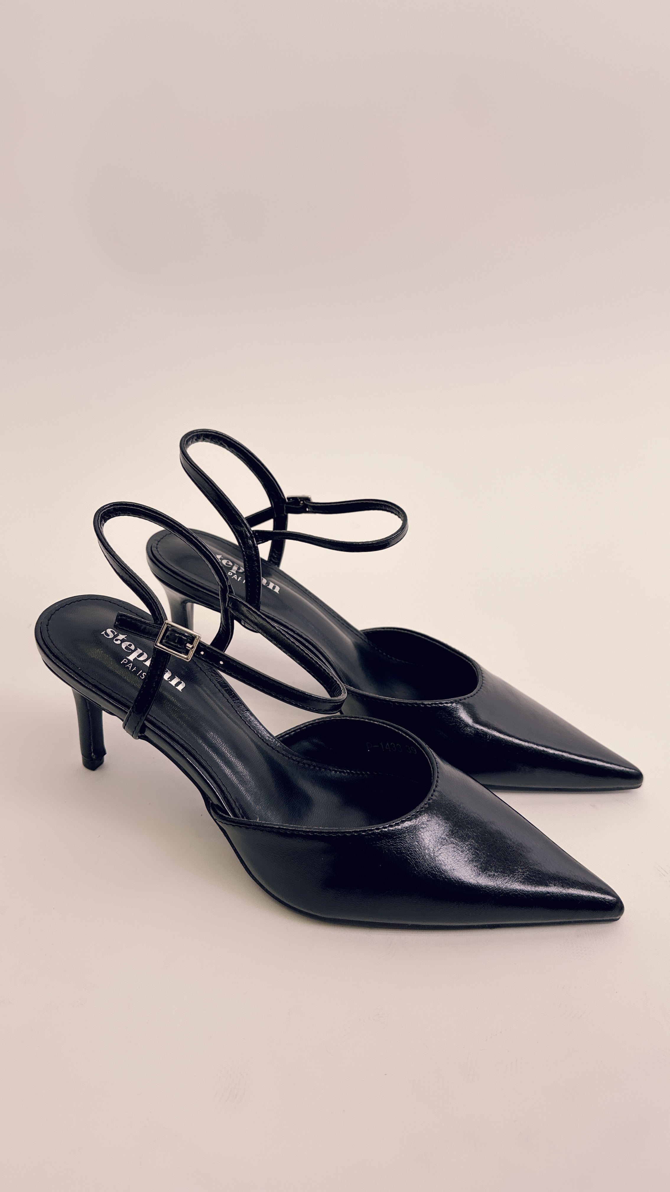 Slingback black P1433