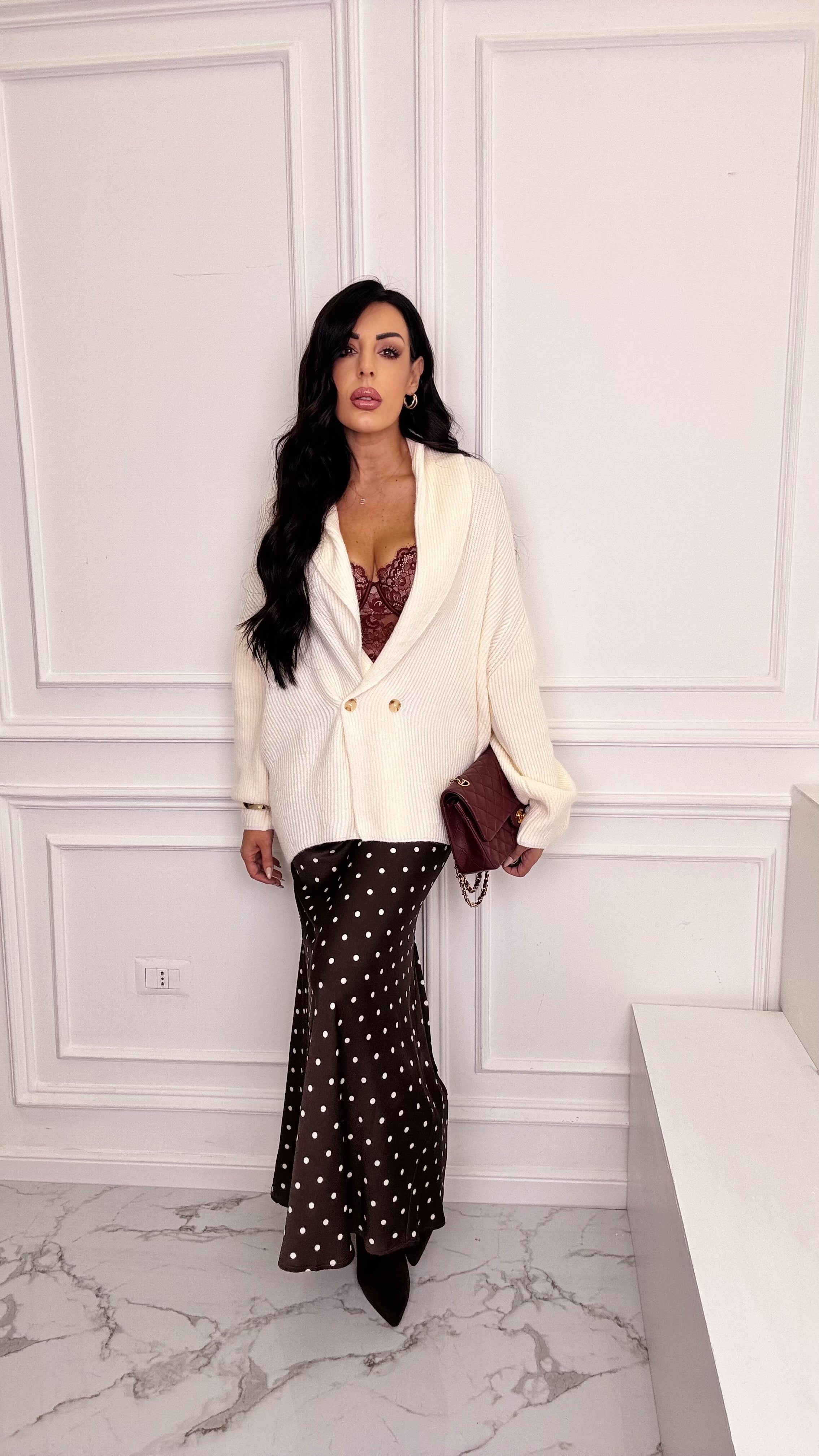 Set lingerie Borgogna