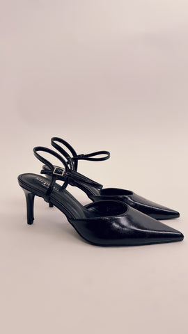 Slingback black P1433