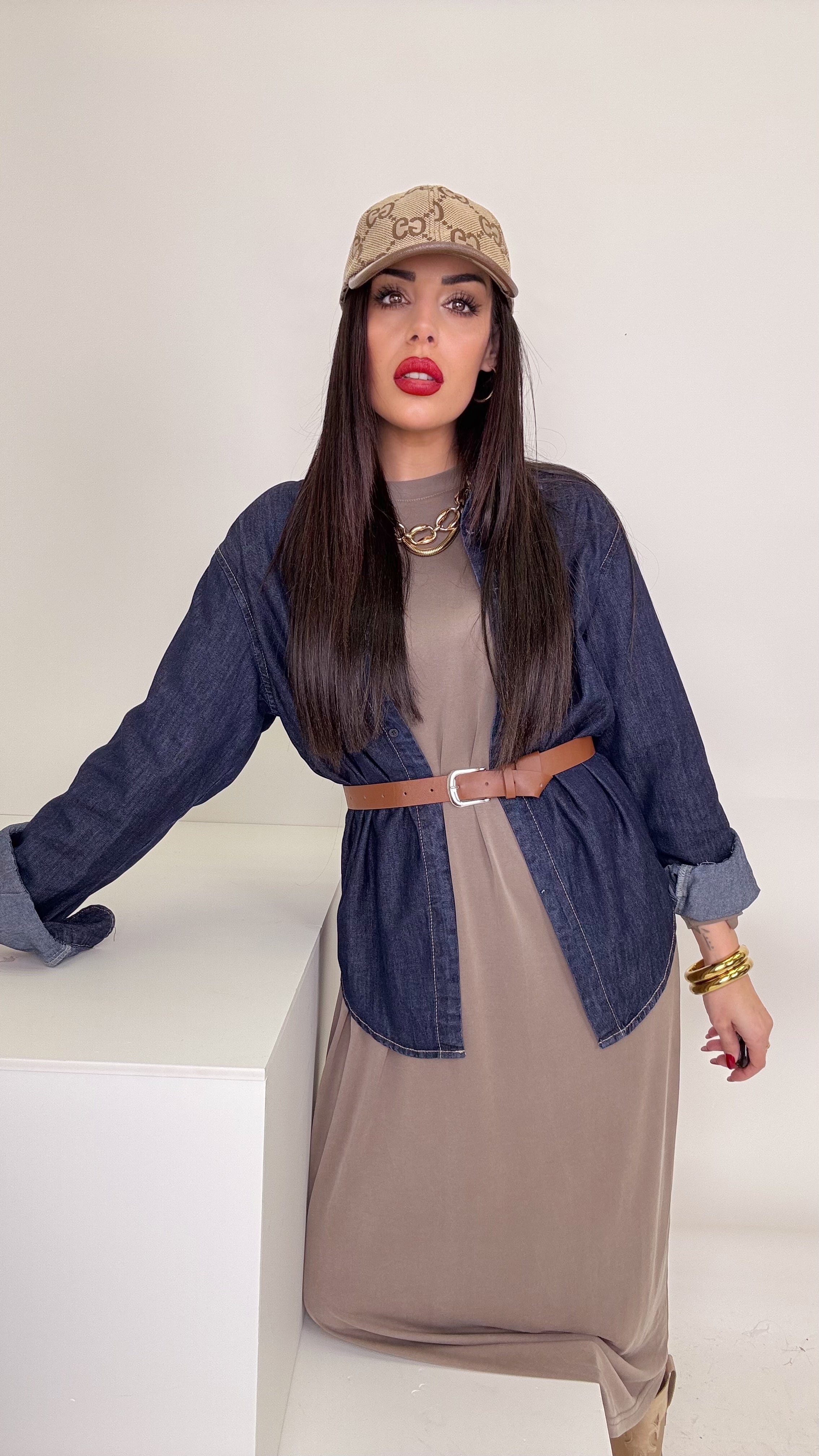 Camicia denim blue