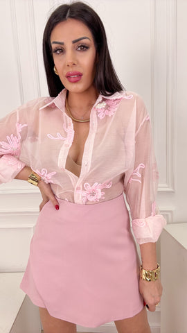 Camicia pink chiffon