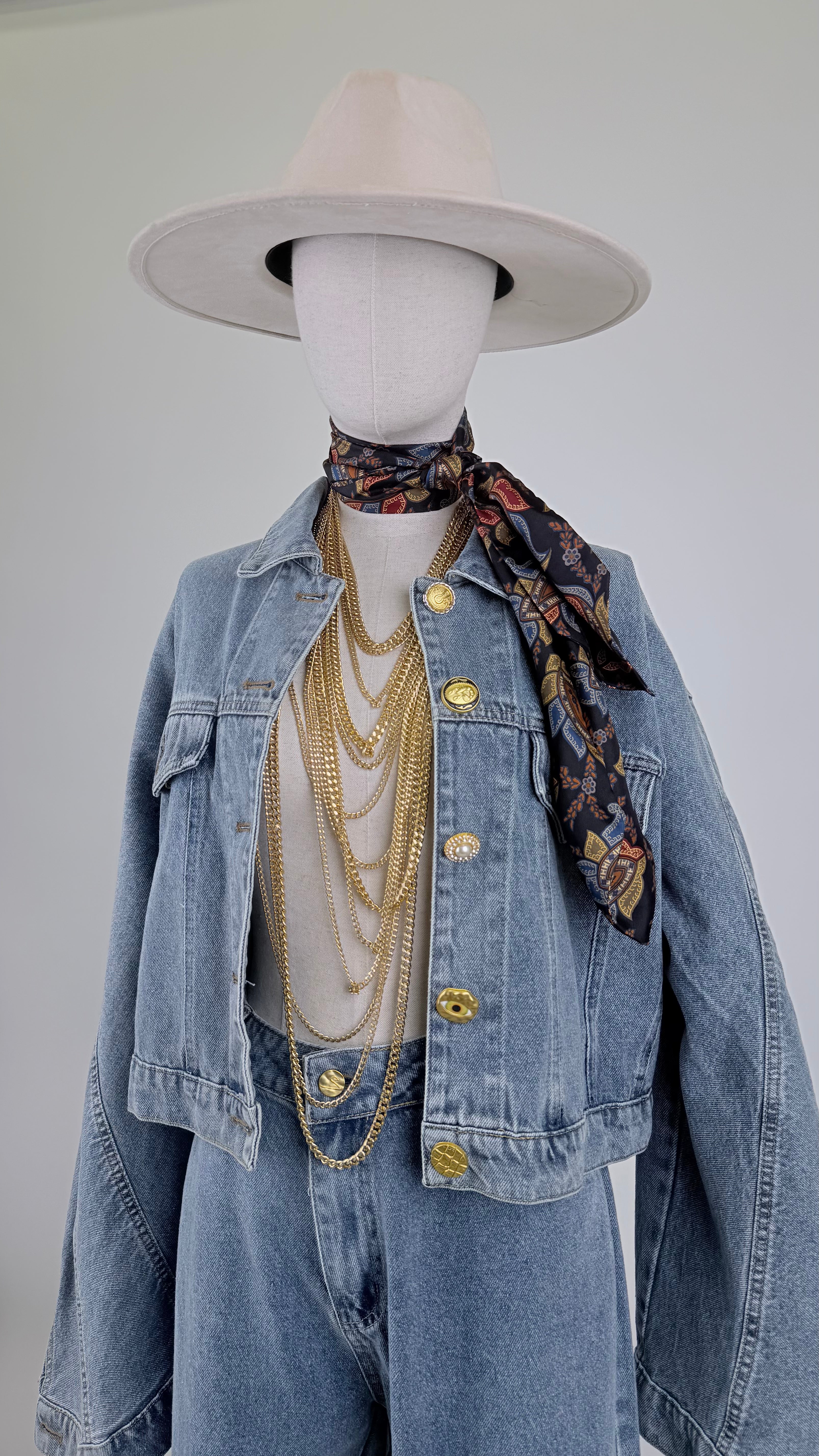 Coordinato denim Luxury .