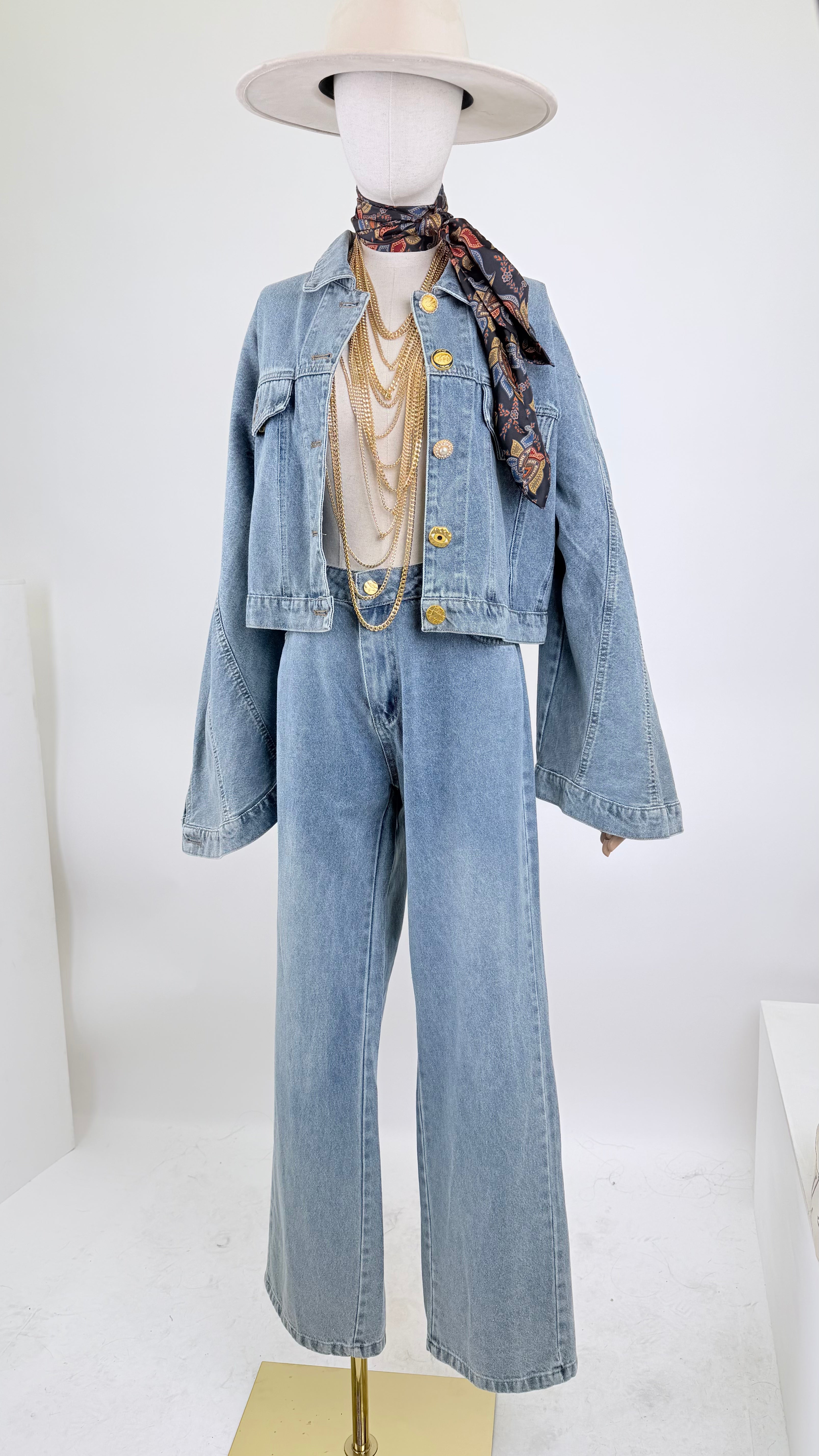 Coordinato denim Luxury .