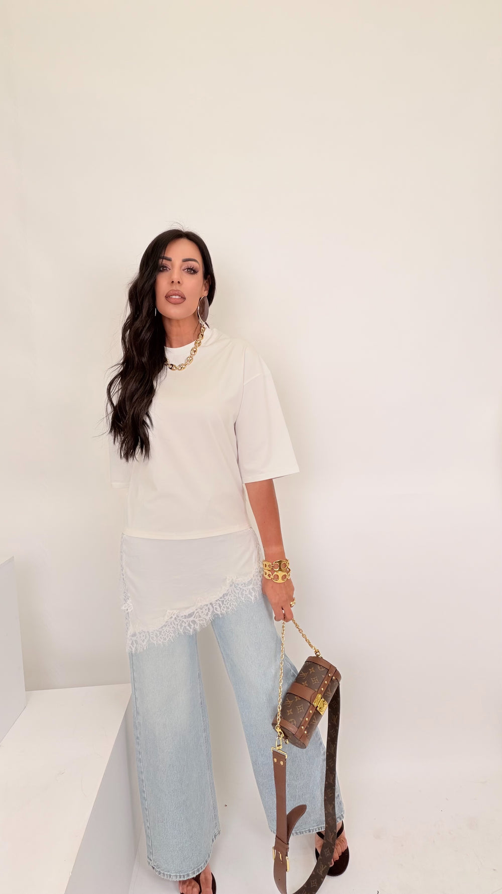 Shirt con pizzo