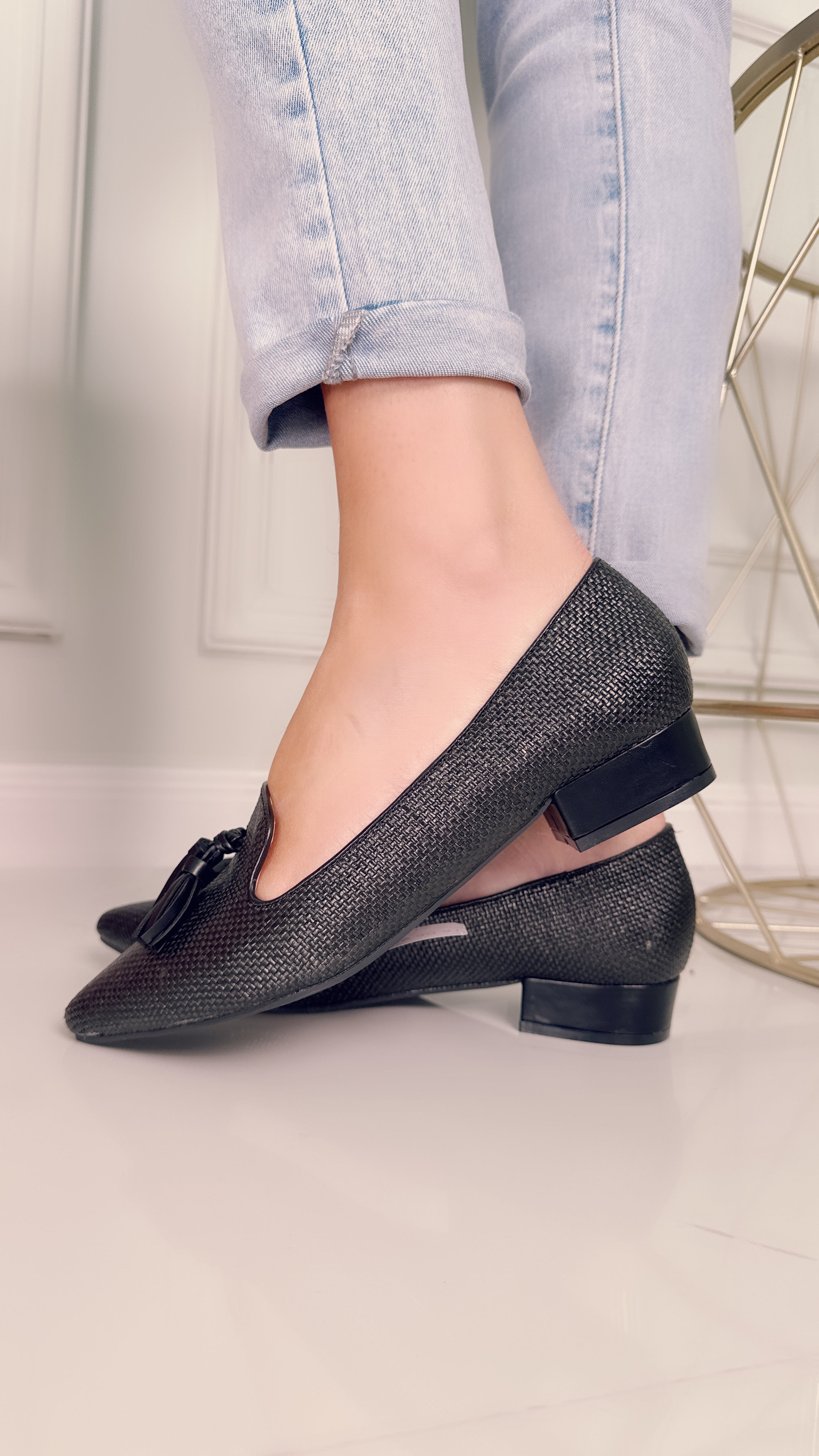 Mocassino nappine Black 313