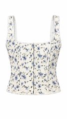 Top bustino fiori