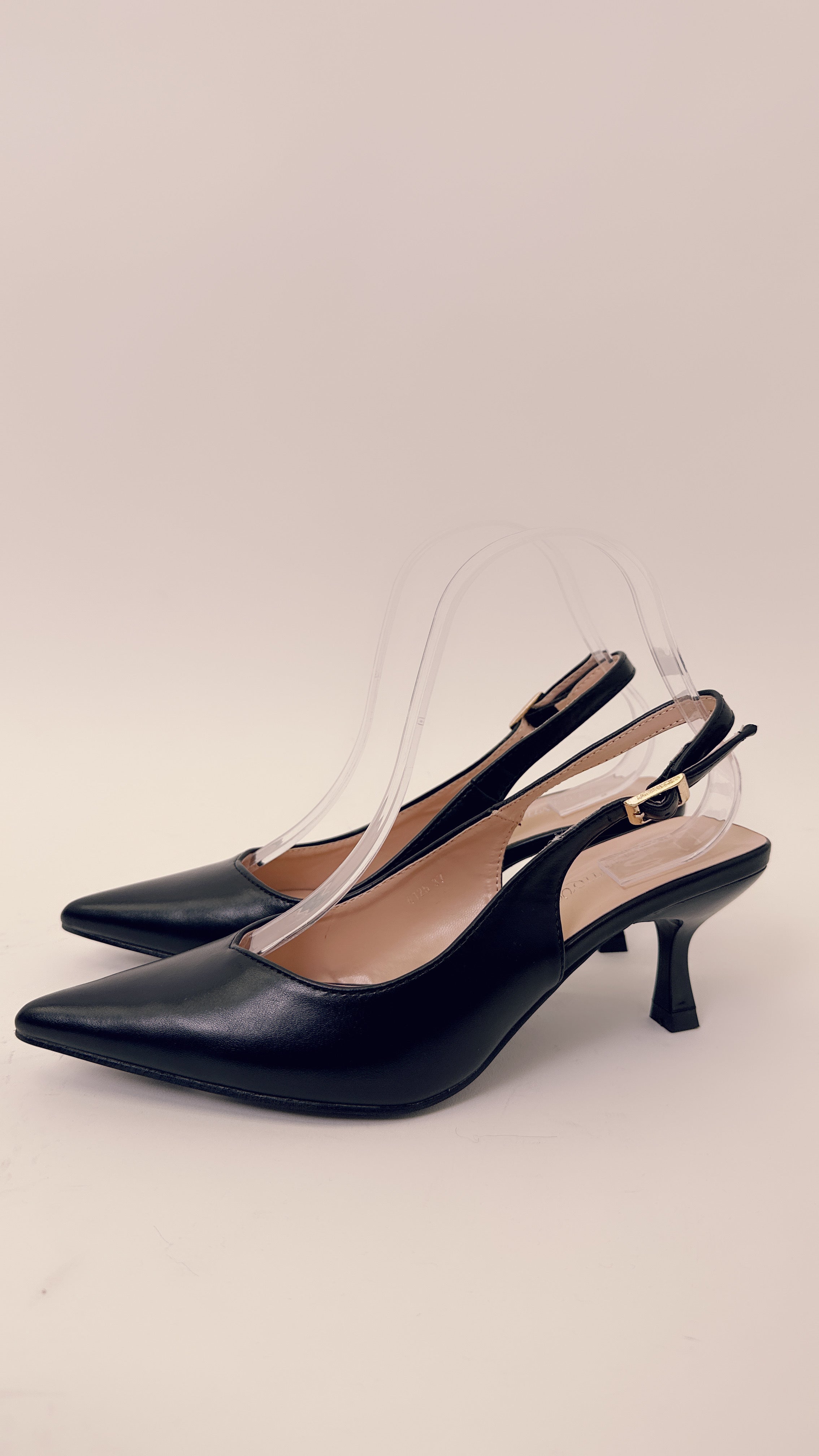 Slingback tacco basso