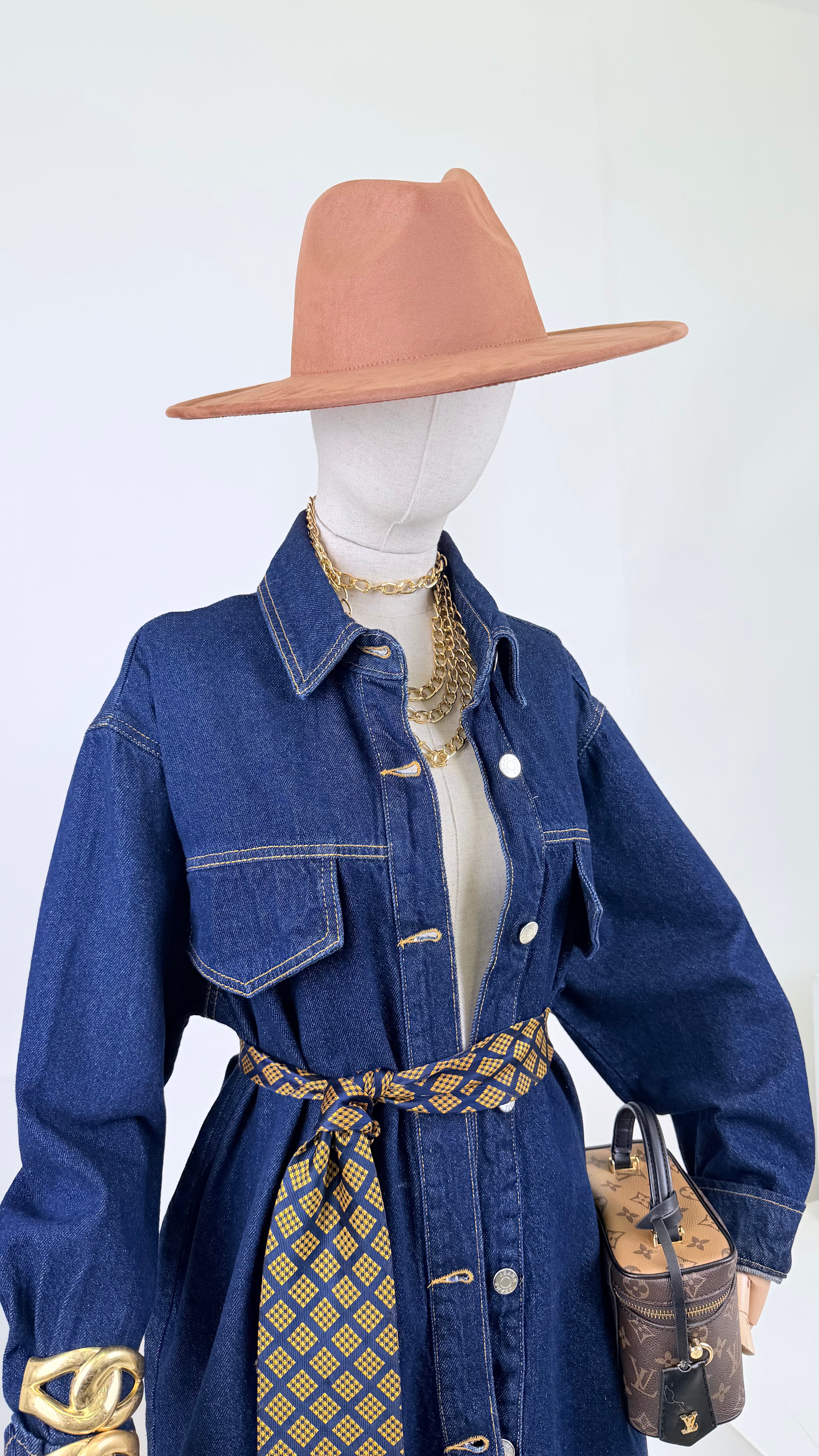 Maxi camicia blue denim