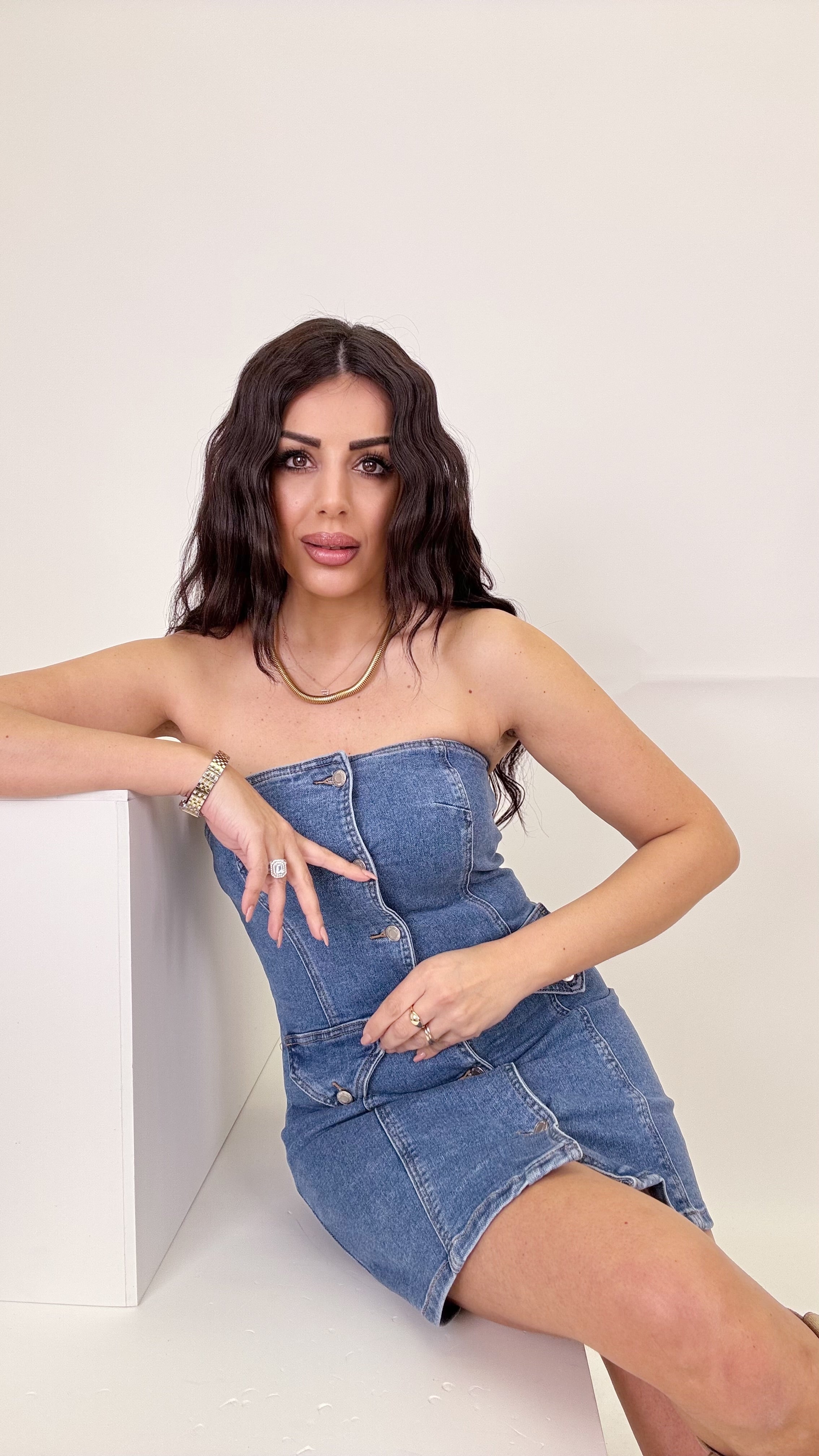 Abito tubino  denim