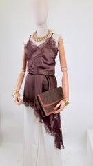 Abito satin choco