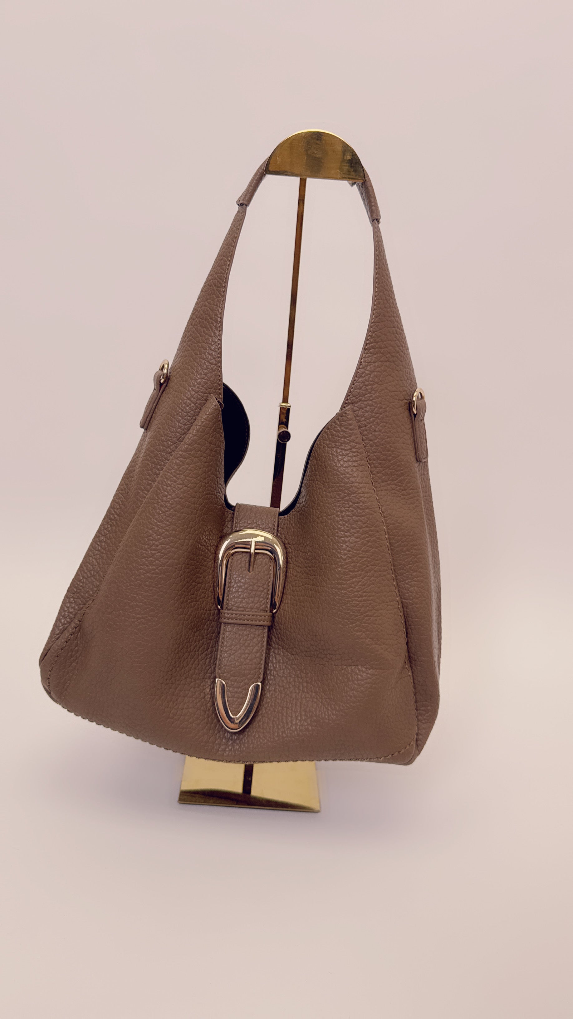 Borsa a spalla fibbia oro