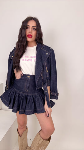 Cord set in denim