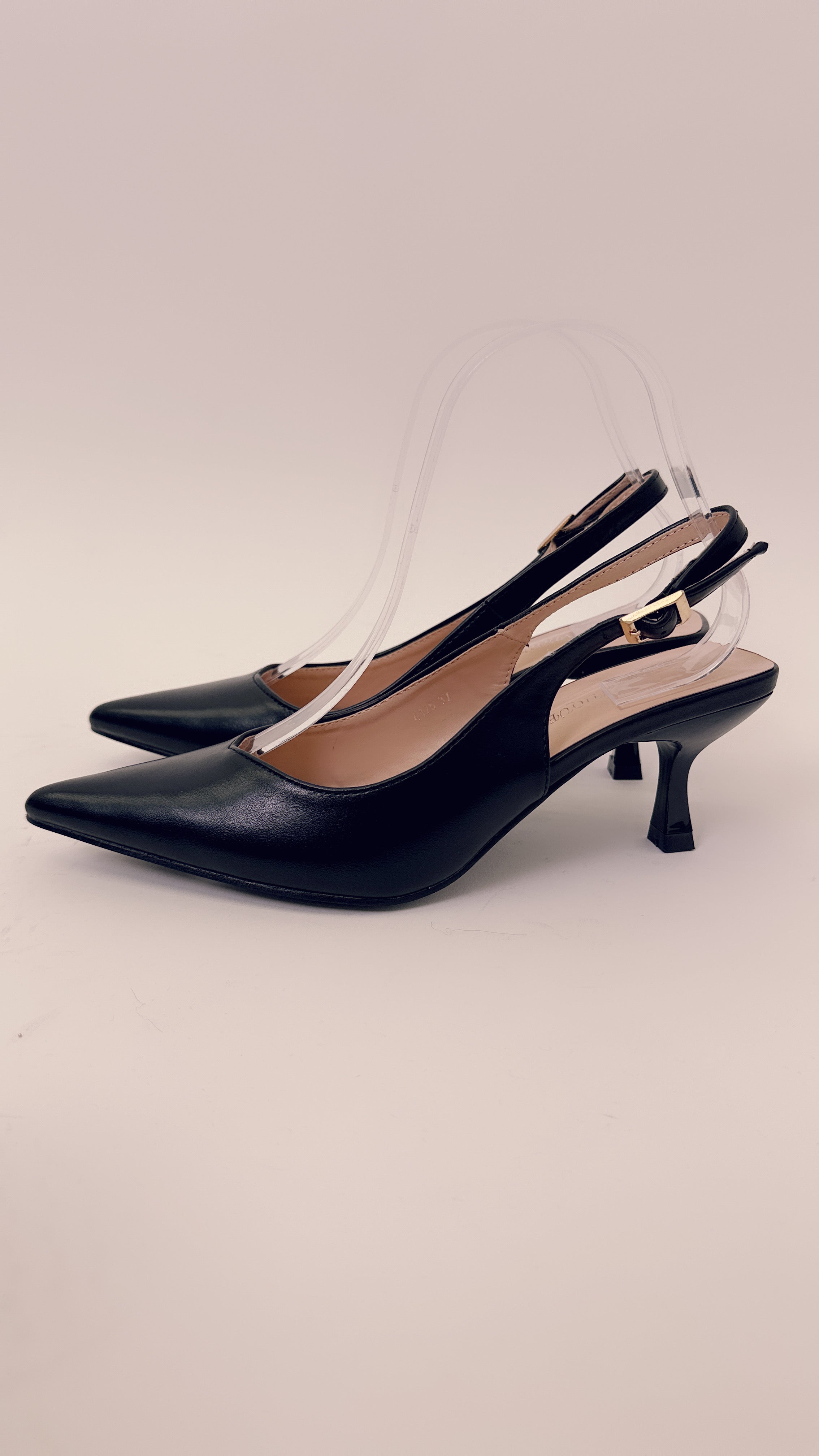 Slingback tacco basso