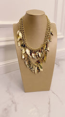 Collana foglie oro