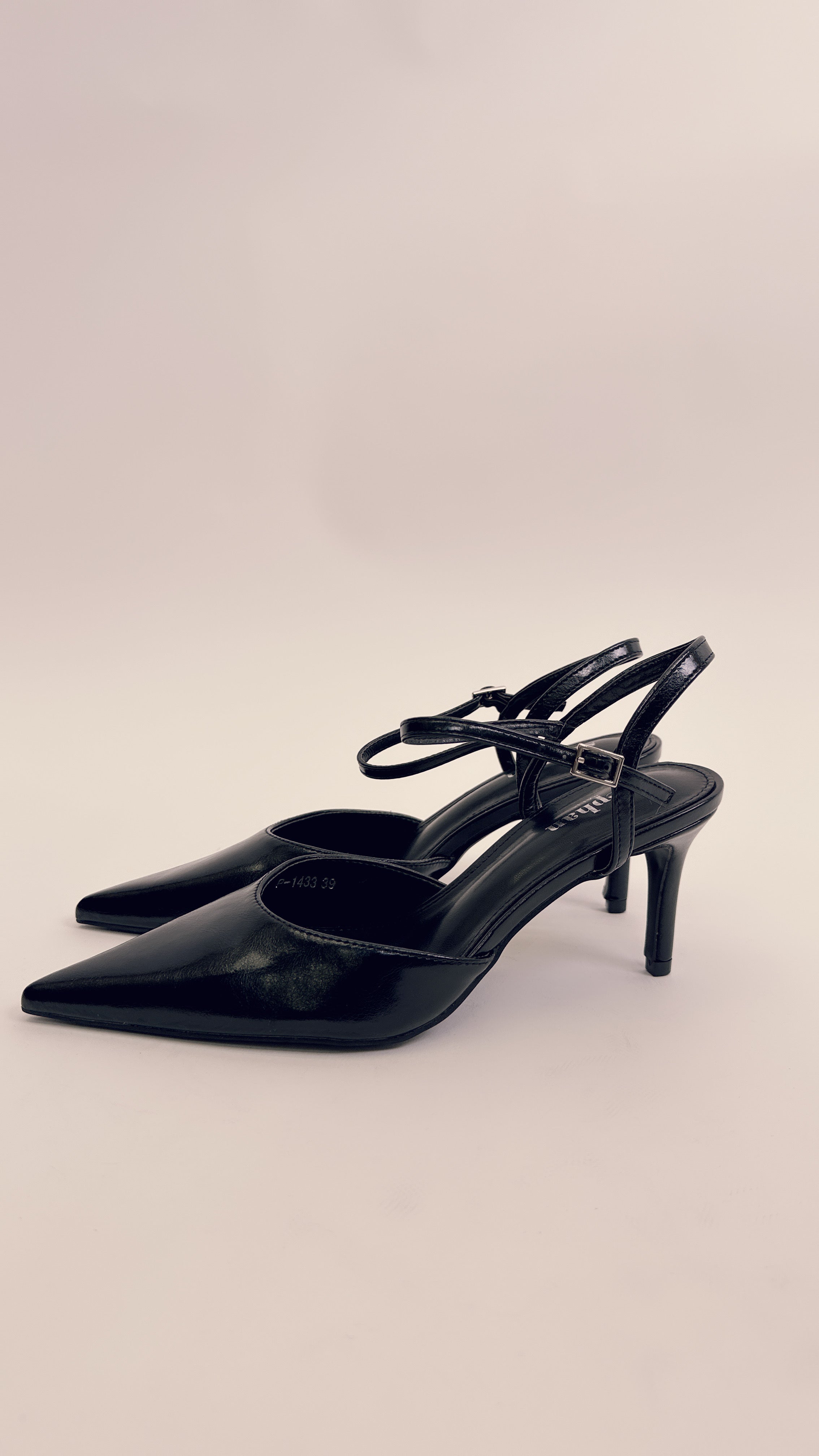 Slingback black P1433