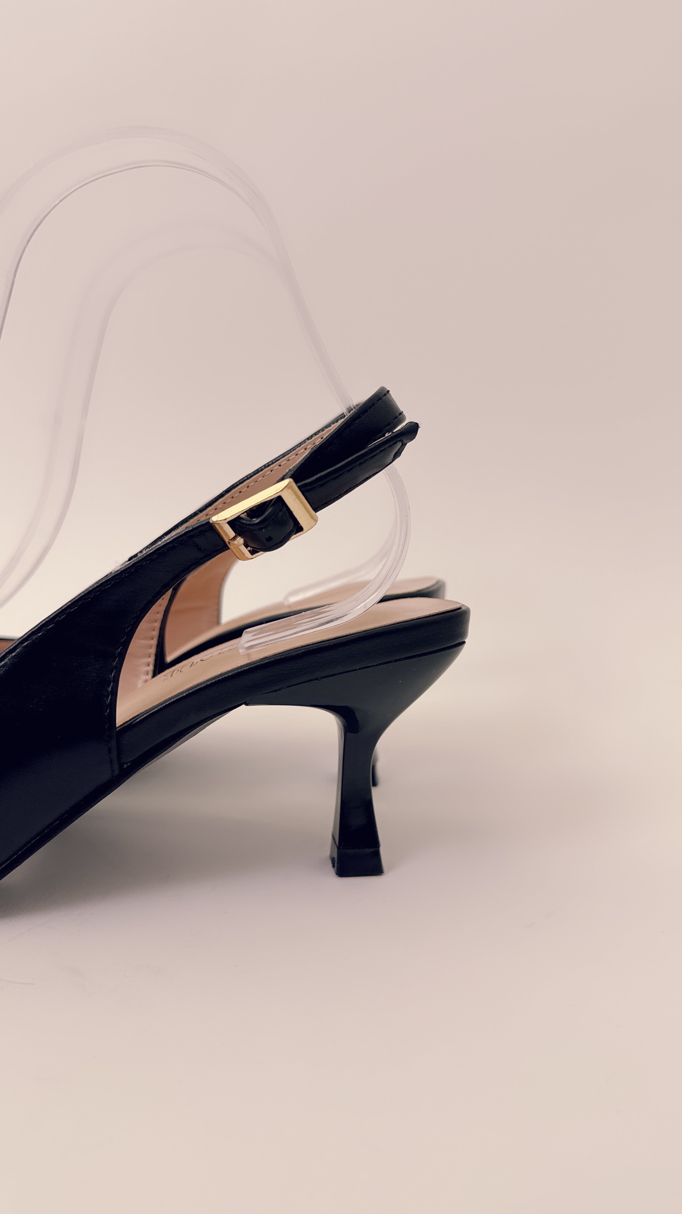 Slingback tacco basso