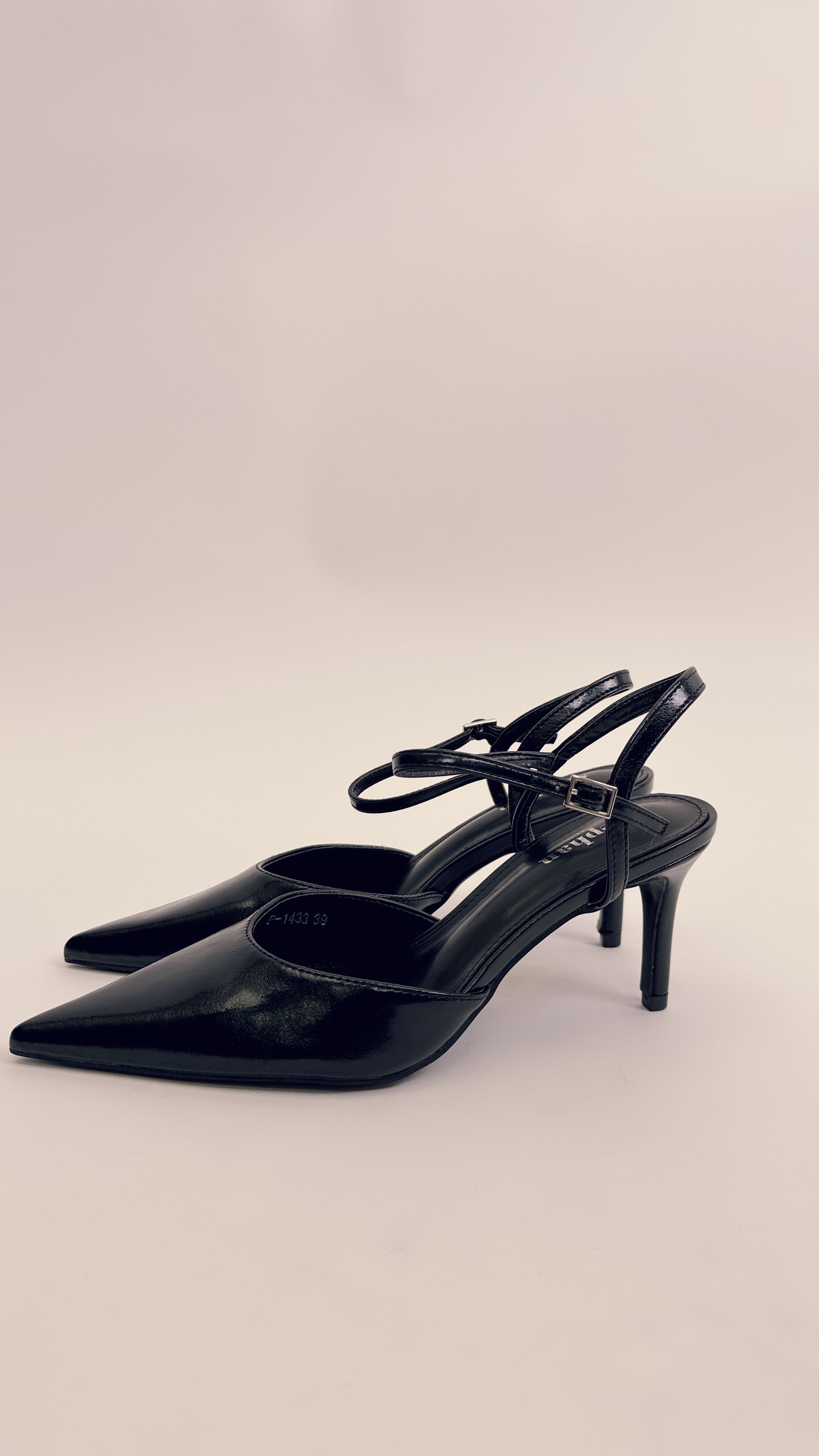 Slingback black P1433