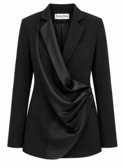Abito blazer rever satin