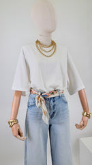 Denim con foulard