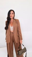 Tallieur misto lino tabacco