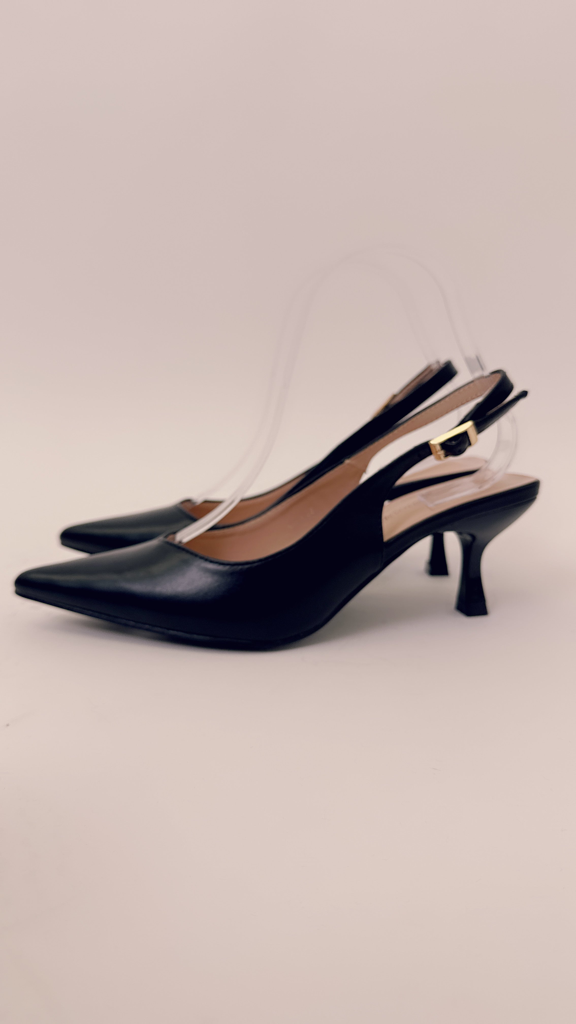 Slingback tacco basso