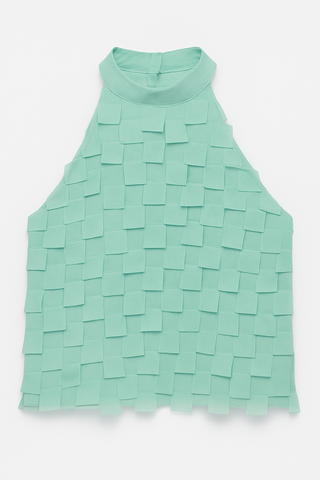 Top verde acqua