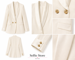 Blazer rever raso
