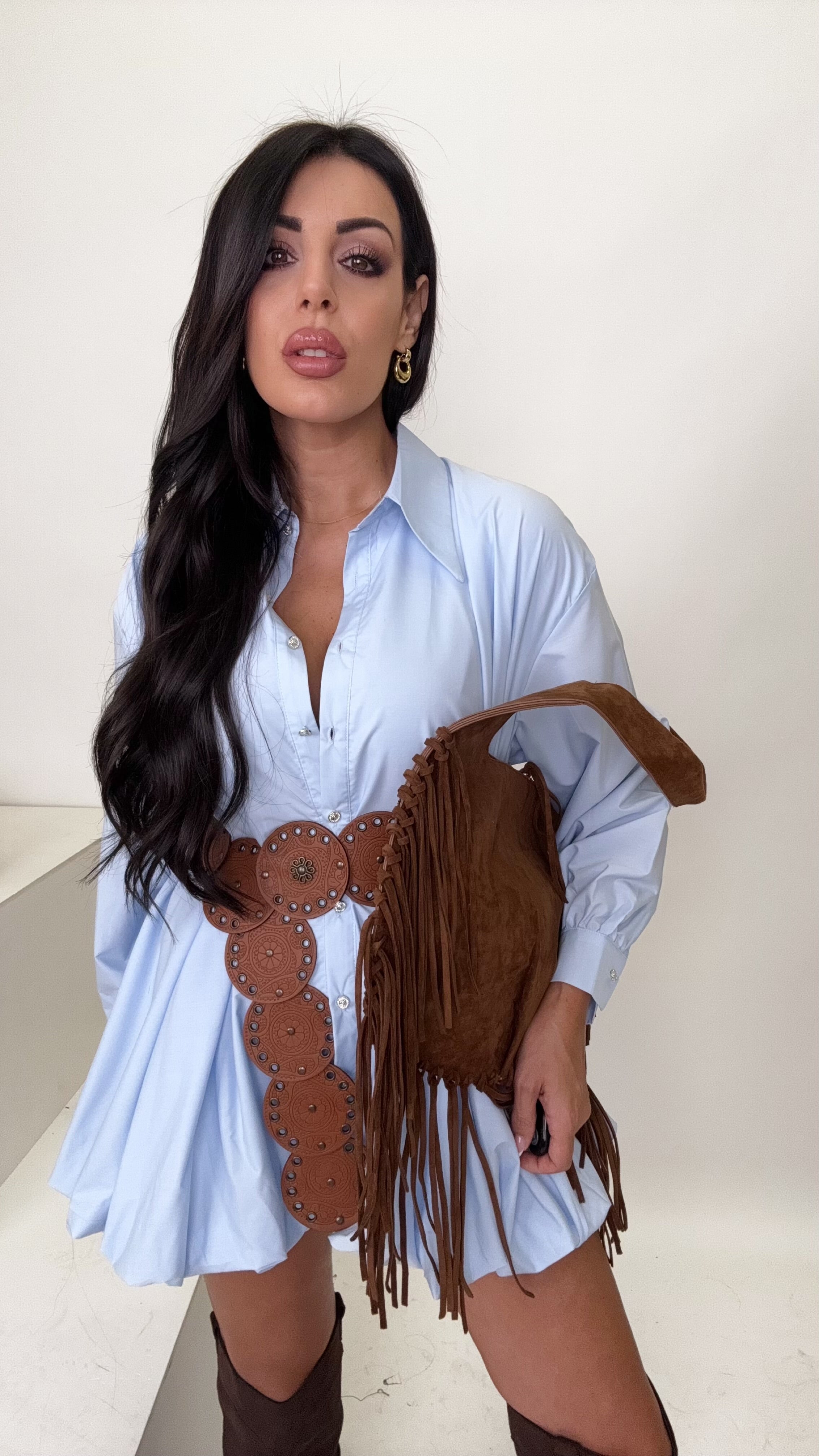 Abito camicia ballons