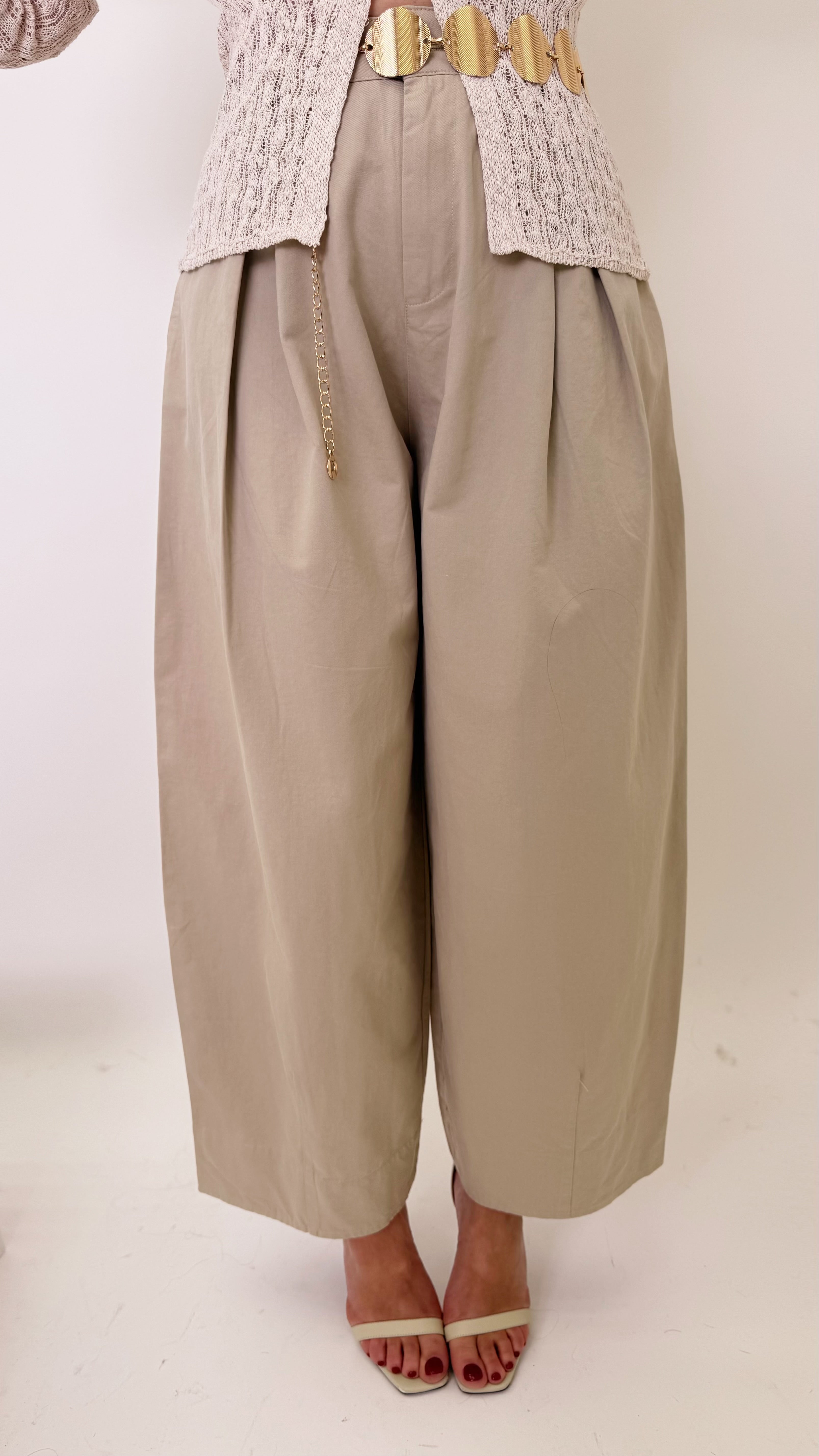 Pantaloni ballon verde chiaro