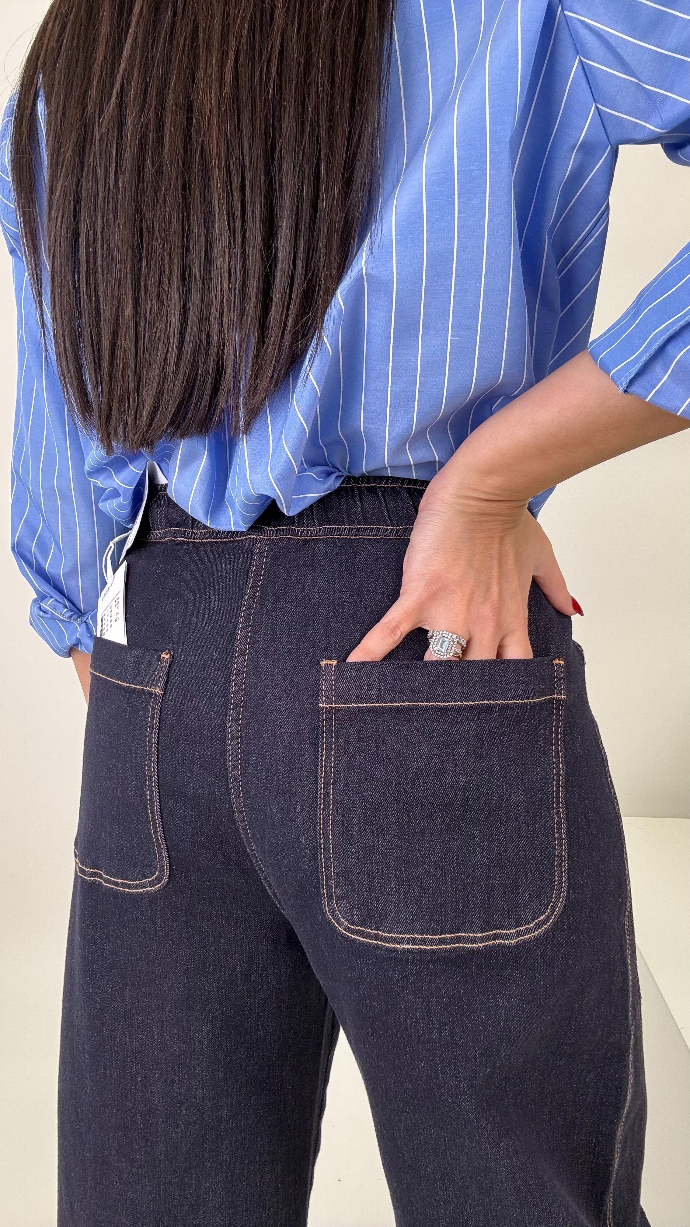 Denim ballon fit