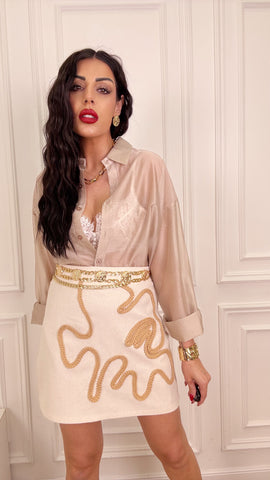 Camicia light sabbia