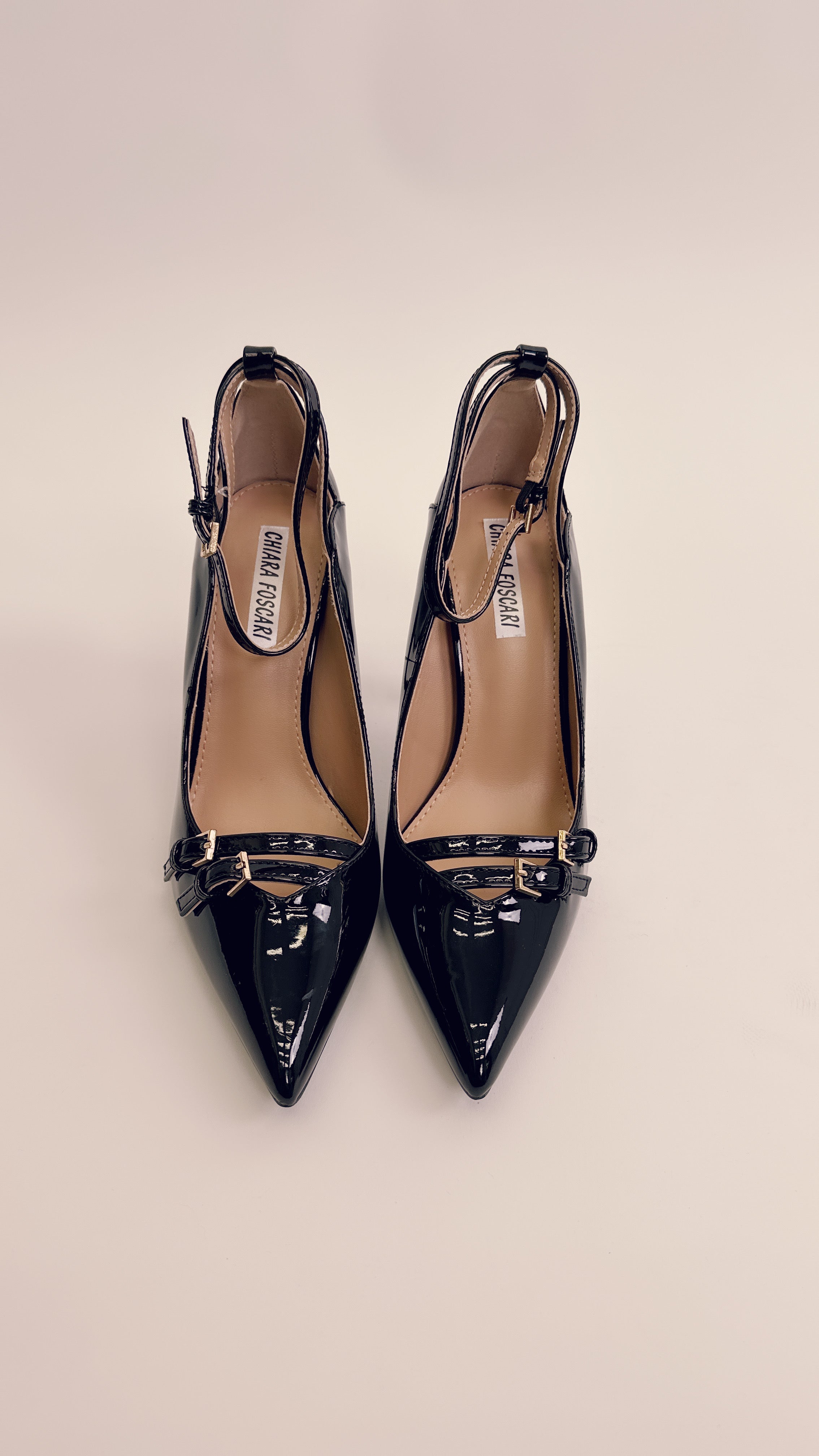 Decoltè in vernice black 174