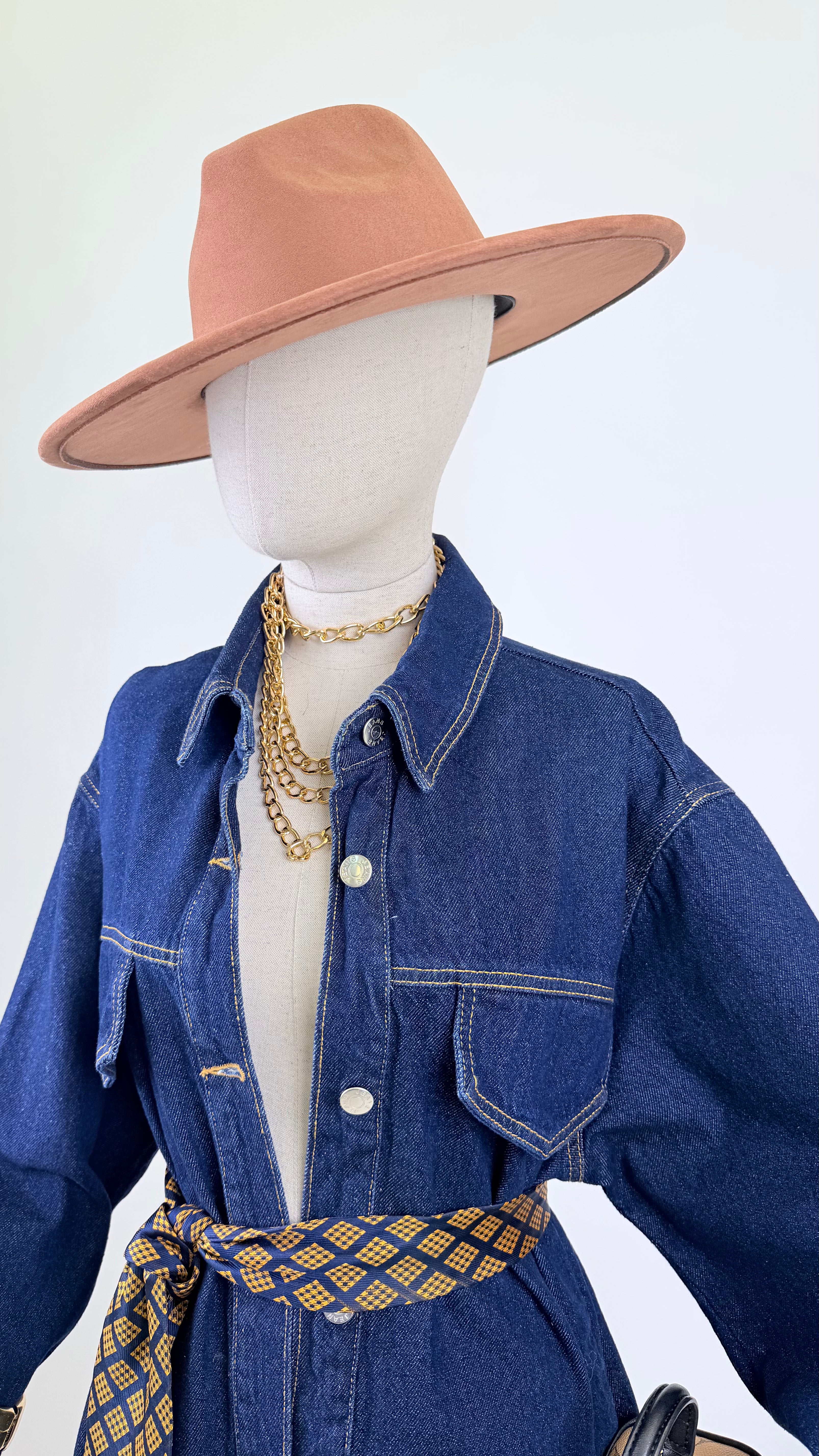 Maxi camicia blue denim