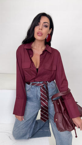 Camicia bordeaux by lumina